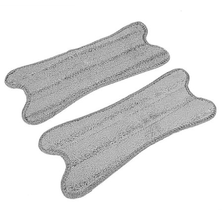 1 Set 2 St Fiber Platt Mopphuvud Golvrengöringsduk X Typ Ersättningsduk Moppduk Hushållsrengöring