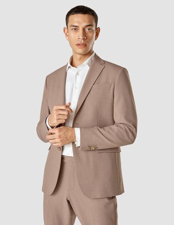 Shaping New Tomorrow - Essential Blazer - Dusty Lilac Melange - Slim Fit - Herre - Størrelse M