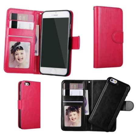 Skydda din iPhone 6/6S - Plånboksfodral & Magnet Skal Rosa