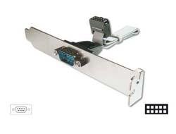 Digitus Serial Slot Bracket Cable D-Sub9 - IDC 2x5pin M/F Factory Sealed