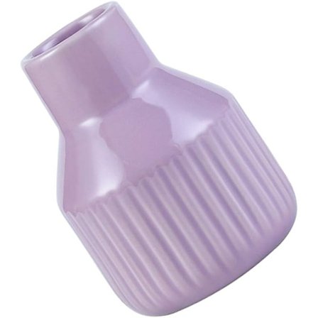 Liten keramikkvase Miniblomstervase Dekorative knoppvaser Tørket blomsterpotte Blomsteroppsatser Holder til hjemmebord Midtpunkt Festdekor Lilla