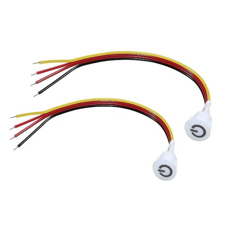 2 stk. Berøringsdæmperswitch DC3.7v 5v 12v Trinløs Dæmperswitch Sensor til LED-lys, RV, Skab, Wa