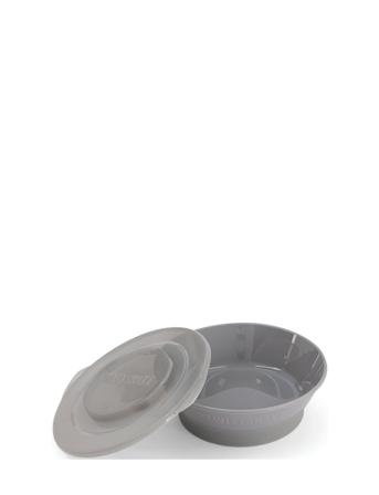 Twistshake Bowl 6+M Pastel Grey Home Meal Time Plates & Bowls Bowls Grå Twistshake