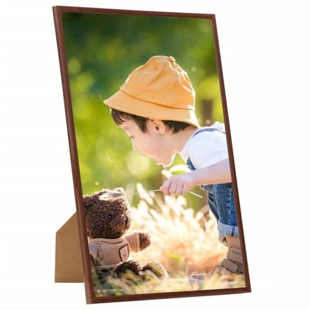 Vidaxl Fotoramar 10 St För Vägg Eller Bord Brons 13x18 Cm Mdf Brun