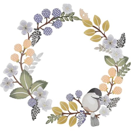 Metal Væghængt Dekoration Udendørs Dørkrans Enkel Fugl Metal Væghængt Dekoration til Have Dør Stue Soveværelse 30x30cm