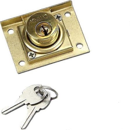 Kam Lås Möbellås Cylinder Mässing Kam Lås Skåp Skåpdörr Lås med Nycklar för Postlåda, Skåp, Skåp - q36/YY
