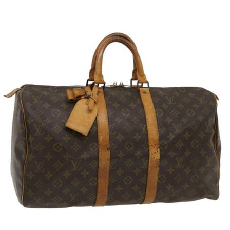 Louis Vuitton Vintage, Pre-owned Keepall Bag Bruin, Dames, Maat:ONE Size,Canvas
