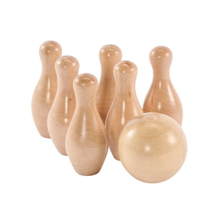MidOcean Bolito Mini Bowling Set i Furu One Size Trä