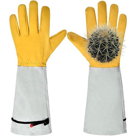 par - Rosebeskjæringshansker som er motstandsdyktige mot stikk - Hagehansker som er motstandsdyktige mot stikk - Med justerbare mansjetter - Grå - 42 