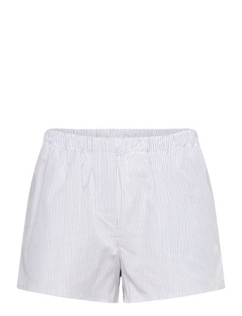 Weekday Relaxed Boxer Cotton Shorts - White - M