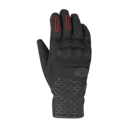 Mănuși Moto Segura Natcho Femei negru/roșu XXL