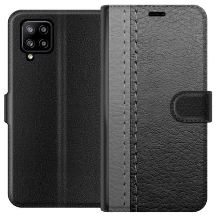 Samsung Galaxy A42 5G Plånboksfodral Black & Grey Leather
