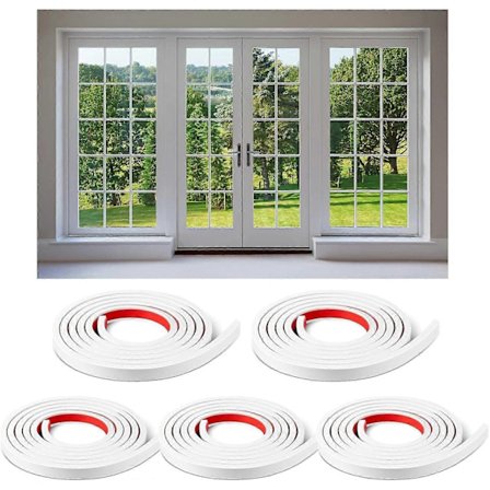 {xjxj}5 rullar, totalt 10 meter, fönstergaller, insatser, rutnätskit, självhäftande, skala och fäst