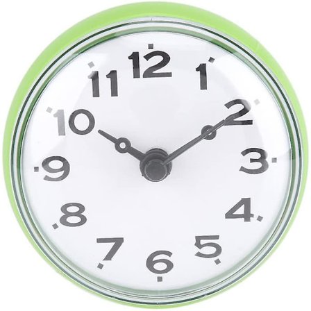 Vedenpitävä mini seinäkello imukupeilla kylpyhuoneeseen, keittiöön, olohuoneeseen ja makuuhuoneeseen