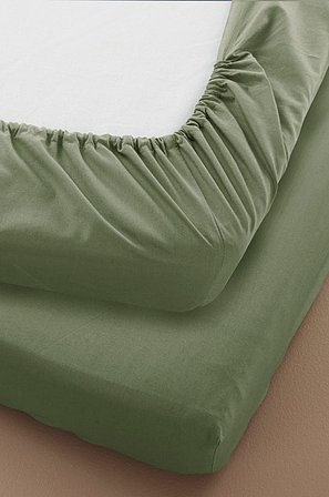 Jotex - Percale Mini Faconsyet Lagen - Økologisk Khaki - ZACK - Køb Lagener hos Jotex