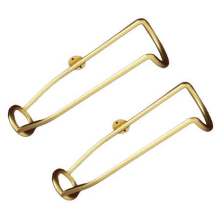 Stilren væghylde til vin Dekorativ jernramme Pladsbesparende opbevaring Perfekt gave til vinelskere Hjemme- eller baranvendelse brun (FMY)