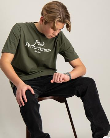 Peak Performance Jr Original Tee Grønn T-skjorter Gutt - Kids Brand Store