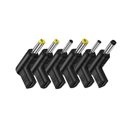 6 st USB C PD till DC strömkabeladapter 12/15/19,5 V kabel för USB-router typ C till DC-uttag