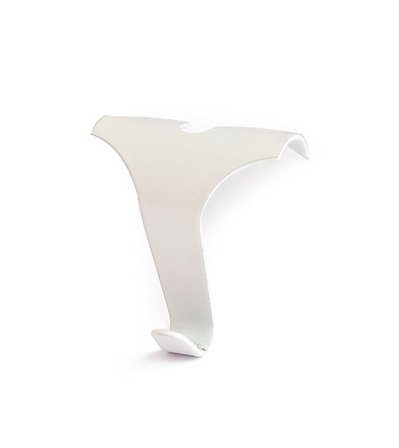 HABO LISTEKROK AV HVITLAKKERT STÅL.