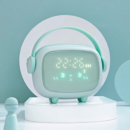 Time Angel Vækkeur LED Lys Intelligent Opladning Alarm Cl