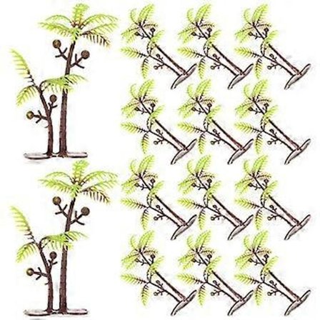 100 stk Miniatyr Tre Modell Simulering Kokospalmer Tre Landskap Layout Modell for Landskapsarkitektur