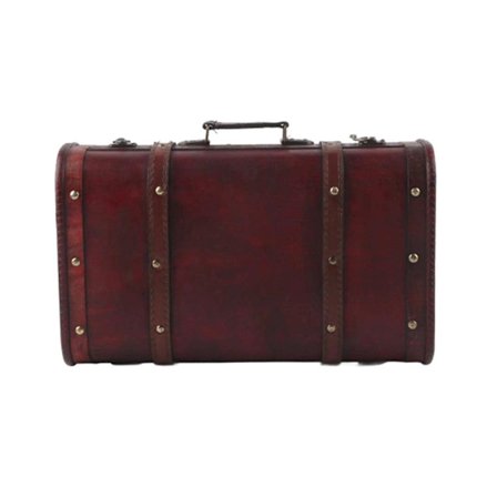 Bärbar Vintage Dekorativ Träväska Antik Trälåda Fotorekvisita Hantverksdekoration-WELLNGS