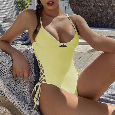 Push Up Naisten Uimapuku Yksiosainen Uimapuku Naisille Yhtenäinen Monokini Bandage Uimapuvut Seksikäs Uimapuku Uima Rantavaatteet Monokini - 