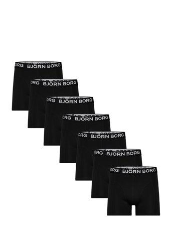 Björn Borg Cotton Stretch Boxer + Wash Bag 7P - Black - XXL