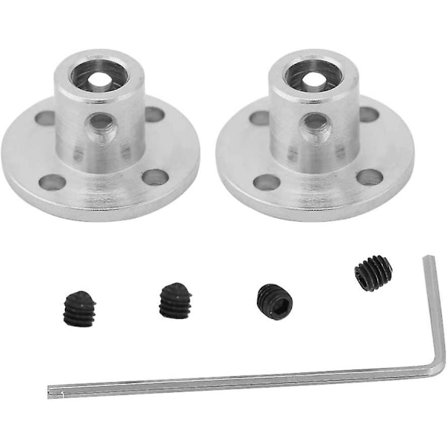 Laippakytkentä - 2 kpl M3 jäykkä laippakytkentämoottorin akselin kytkentäliitin Id 6mm Od 10mm