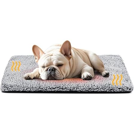 Självvärmande Kattbädd / Hundbädd 40/50/60cm – Värmematta med Termisk Folie, Avtagbart och Halkfri Botten