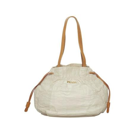 Prada Vintage, Pre-owned Tote Bags Wit, Dames, Maat:ONE Size