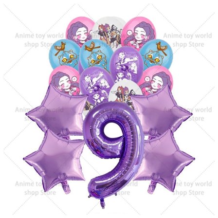 KPop Demon Hunters fødselsdagssæt: dug, tallerkener, kopper, balloner, kagetopper til børn