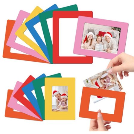 ING Magnetisk Fotoramme Pakke med 6 8,4 x 11,5 cm Mini Fotorammer med Magnet Fotoramme Collage for Kjøleskap Bilderamme for Bruk i Kjøleskap