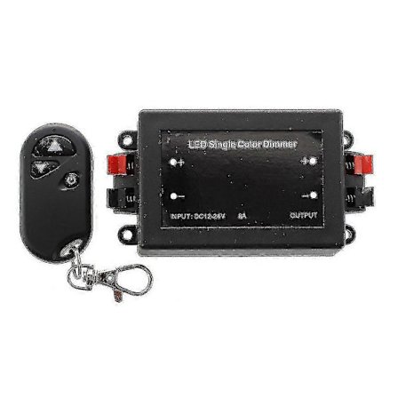 12V Enkel LED-dimmer + RF-fjärrkontroll [DB]