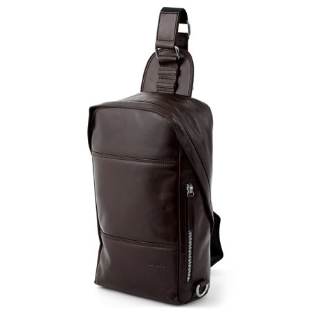 Sac d'épaule marron foncé Jasper pour hommes - Sacs en cuir