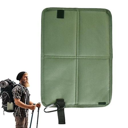 Utomhus sittdyna camping hopfällbar utomhus sittplatser campingstolar ryggsäck sittdyna rese picknickmatta hopfällbar för vandring(grön)
