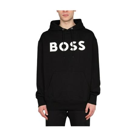 Hugo Boss Sweatshirt With Logo Sort, Herre Hættetrøjer