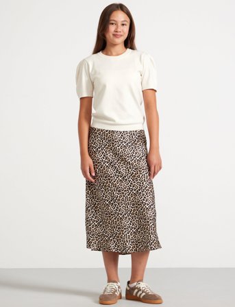 Lindex Skirt Satin - Brown - 164