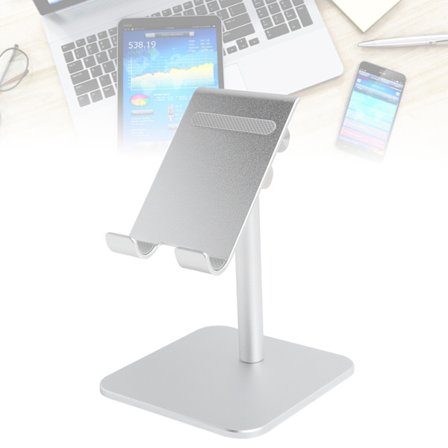 Mobiltelefonstativ Skrivbordshöjd Justerbar Hållare Antihalkstativ för Telefon Surfplatta