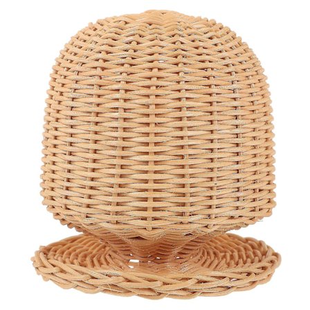Hatteholder Flettet Hatteudstillingsholder Rattan Kasket Holder Rattan Hoved Til Hatteudstilling