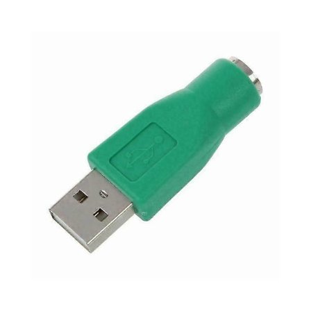 USB Han till PS2 Mini Din 6-stifts Honadapter Konverterare Mus Tangentbord