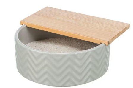 Sandbad i Keramikk og Tre - 20cm