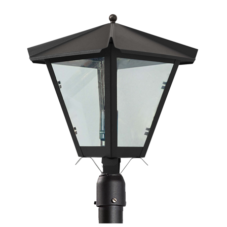 Westal Gustav Stolpelykt Ø60 mm, 440 x 320 mm, E27 Svart, vindusglass, Belysning