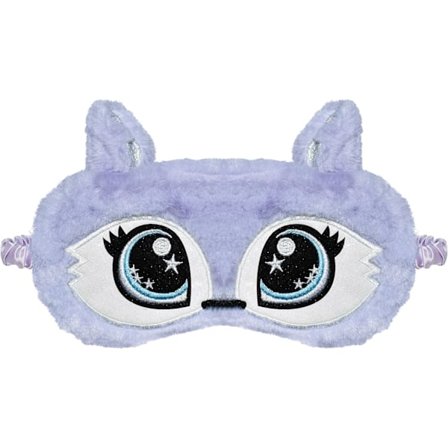 Søt Reve Plysj Søvnmaske Øyemaske Sovende Maske Morsom Nydelig Dyr Myk Fluffy Øyedeksel Bind for Øynene Øyeskygge for Barn Jenter og Vo