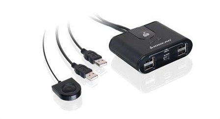 IOGEAR 2x4 USB 2.0 Peripheral Sharing Switch GUS402 - USB-periferdelesvitsj