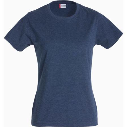 Clique Dam/dam Ny Klassisk Melange T-shirt S Blå