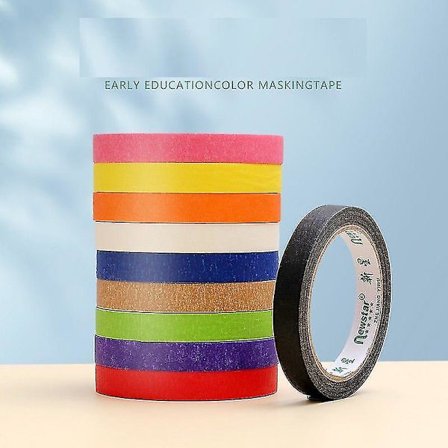 10 kpl 10 väriä 20 m värillistä maalarinteippiä sateenkaaren väri helppo repiä kodin sisustus