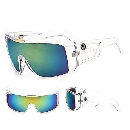 Trendikkäät Retro-ylikoon lohikäärmeaurinkolasit miehille - Merkkisuunnittelu, ulkoilulajit, kesämatkailu, suuret aurinkolasit, silmälasit, varjot { 