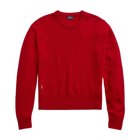 Ralph Lauren, Round-neck Knitwear Rood, Dames, Maat:S