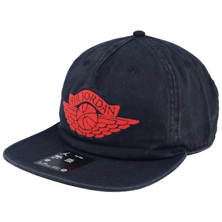 Jordan - Schwarz snapback Cap - Pro Cap Rare Air Washed Black/Chile Red Strapback @ Hatstore